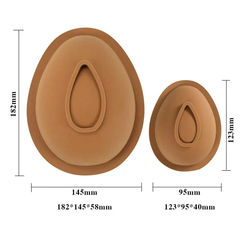 Molde de silicone meio esfera, moldes para ovos de chocolate de páscoa